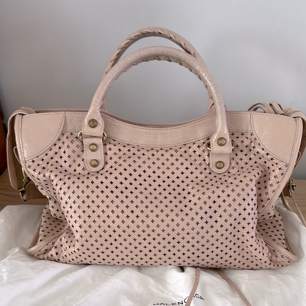 Balenciaga City Bag in Light Pink/Beige - Picture 6 of 16